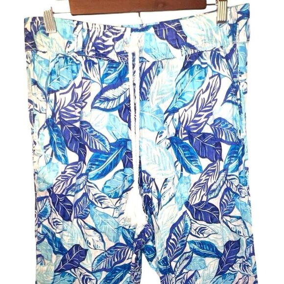 Sigrid Olsen Women's Size L Elastic Drawstring Tassel Pullon 100% Lined Wide Leg - Picture 3 of 5